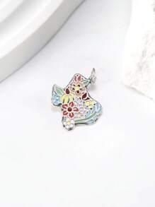 1pc Simple And Unique 925 Sterling Silver Enamel Texas Forged Charm DIY Pendant Delicate Jewelry Gift For Women Or Men