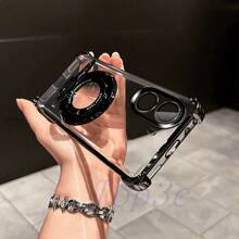 Funda de teléfono transparente, a prueba de agua y golpes, resistente a los arañazos, con soporte magnético en las 4 esquinas anti-caída para Poco X7 Pro/X6Pro/X5/X4 GT/X3Pro/F7Pro/F7Ultra/F6Pro/F5 Pro/F4/F3/M6 Pro/C61/C65/C75