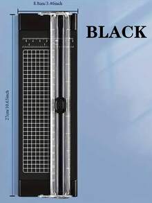 1pc Double-Edged A4/A5 Paper Cutter, Portable Office Paper Cutting Tools For Cutting Paper And Photos, Photo Trimmer Cutter Scrapbook Trimmer Lightweight Cutter Office Supplies Back To School Season,School Supplies - Multicolor - View 11