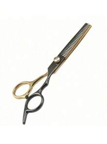 1 pièce Ciseaux de coupe de poils de toilettage pour animaux de compagnie avec pointe arrondie, plus doux pour les animaux. Comprend également un peigne pour animaux de compagnie pour un meilleur amincissement des poils
