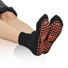 Klebrige Rutschfeste Socken Für Männer Mit 3 Paaren, Für Fliesen-, Holzböden, Workout, Yoga, Pilates, Krankenhaus, Rutschfeste Hausssocken