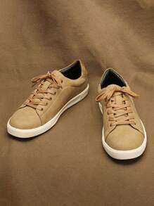 Zapatos de skate clásicos y retro para hombres, con suela de caucho, cómodos tenis planos de uso diario para estudiantes, zapatos deportivos casuales