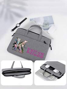 1 Peça Bolsa para Laptop Leve Personalizada de 14/13 Polegadas, Bolsa de Ombro Mensageira para Notebook, Presente para Dia dos Pais, Dia das Mães, Dia do Professor, Volta às Aulas, Halloween, Uso Geral, Grande Capacidade, Versátil, Multifuncional, Colorida, Fofa, Adorável, Simples, Engraçada, Kawaii, Minimalista, Transporte, Casual Empresarial, Básica, Personalizada, Única, Presente Ideal para Ele, Presente Ideal para Ela, Família, Amigos, Namorada, para Aniversários, Feriados/Férias, Outdoor/Passeios/Viagem/Caminhada/Estádio/Esportes/Escalada, Negócios/Transporte/Trabalho/Escritório, Bolsas de Laptop Personalizadas - Multicolorido - Visão 6