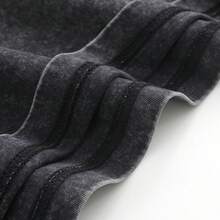 230G Washed Pure Cotton T - Shirt, Men'S Casual Fashion, With 'Don Toliver' Figure Print, Outdoor Sports T - Shirt |   Loose Fit |   Soft Knitted T - Shirt - 黑色 - 查看 5