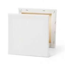 7"X7" Stretched Canvas White - : Art Canvases For Painting, 0.6" Depth, Single Pack