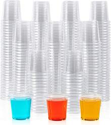 Lilymicky 500 PACK 1 Oz Plastic Shot Glasses, 1 Ounce Disposable Party Cups Vodka, Whiskey, Tequila, Plastic Containers Sauce, And Tasting - 1 ounce - 500 cái - Xem 9