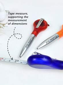 1PC/4PCS Customized Ballpoint Pens, Customized Tape Measure Pens With Tape Measures, Support Customization Of Personalized Text Or Pictures, Support Measurement Of Dimensions, Creative Stationery With Rulers, Tools And Supplies, Pens, Portable Mini Retractable Tape Measures, Customized Ballpoint Pens, Large-Headed Ballpoint Pens, Customized Text Ballpoint Pens, Daily Small Gifts, Back-To-School Season, Students, Family And Friends School Supplies,Back To School