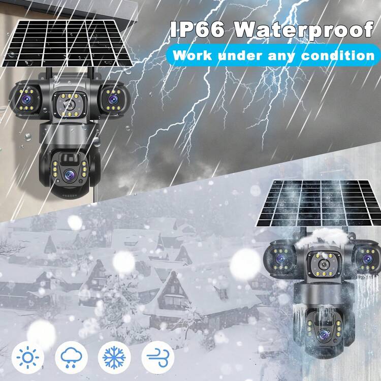 Cámara IP solar 4G 4G CCTV 12MP de doble lente y triple pantalla PTZ con seguimiento automático 6K Curious Security Surveillance V380 Pro, cámaras de seguridad para interiores y exteriores 4G inalámbricas, cámaras IP, cámaras PTZ, cámara Ring, cámaras IP PTZ de vigilancia inteligentes para interiores y exteriores con seguimiento automático - Cámara con tarjeta SIM 4G - Ver 6