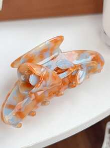 1pc New 3D Tulip Flower Clamp Hair Clip, High-Grade Acrylic Double-Sided Floral Hair Claw, Minimalist Hair Accessory