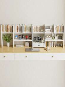 1pc Simple Assembly Tabletop Bookshelf, Student Desk Organizer Storage Shelf, Children Book Cabinet