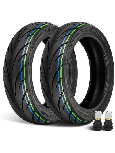 GLDYTIMES GLDYTIMES 10x2.30-6.5 Highway Vacuum Tire, 10x2.3 Non-Slip Tubeless Fit For NIU KQi2 Pro Electric Scooter, Replacement Front Rear Tire, 2pcs