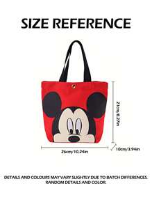Disney Bolsa portátil para el almuerzo con diseño de dibujos animados de Disney, estilo Minnie Mouse, linda para estudiantes, trabajadores de oficina, picnics, almuerzos