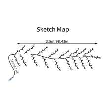 1 个 96LED USB 供电柔性藤蔓灯串，八种照明模式带遥控器，用于花园、家庭、客厅、露营、派对、节日等室内环境照明，是一份完美的礼物