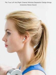 TWS True Wireless Earbuds, Wireless Headphones With Charging Case, Over 24 Hours Battery Life - White - View 5