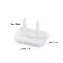 10 piezas Cubierta protectora de enchufe, Cubierta protectora anti-descarga eléctrica, Cubierta protectora anti-agua para regleta de enchufes, Cubierta protectora de enchufe de alimentación, Cubierta protectora de enchufe