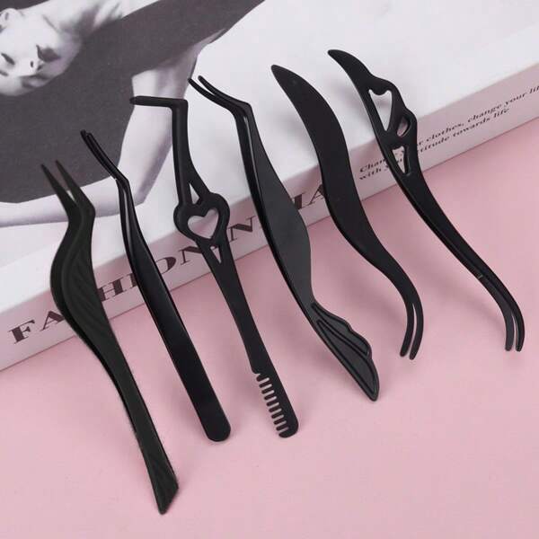 CIMACA Pink Eyelash Curler Made Of Stainless Steel, Lash Extension Tool, False Eyelash Tweezers, Eyelash Curlers, Makeup Tools, Travel