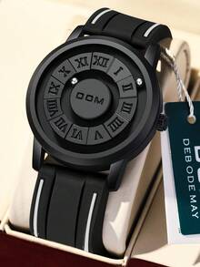 DOM Men's Watch, Mirrorless Magnetic Levitation Magnetic Steel Ball Quartz Waterproof Fashionable Personalized Men's Watch, Suitable As Christmas Gift For Family And Friends - Shape - View 22