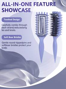 Cepillo definidor de rizos, cepillo para cabello rizado para rizos, ondas y espirales, definir, dar volumen, desenredar rizos de mujeres y niñas, reduce el tirón y el frizz del cabello