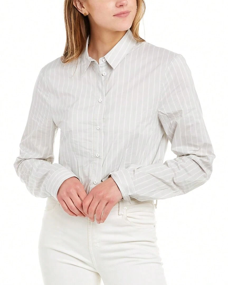 RtA Ludovica Crop Shirt - Xám - Xem 1