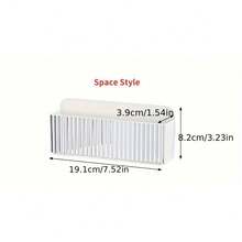 透明壁挂式药品收纳盒 - 无需钻孔节省空间的储物盒，耐用的塑料多隔间架子，适用于家庭和宿舍急救箱、浴室、办公室 - 现代设计，浴室药品柜，无需钻孔安装，外观时尚，架子篮 - 彩色 - 查看 10