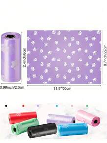 Leak-Proof Pet Waste Bags-1/6/8/10/20/30/40/50Rolls | Thick, Odor-Control For HygienicFood & Pet Cleanup