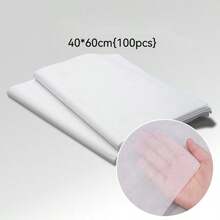 100片装一次性按摩床单无纺布美容院纹身床单清洁垫面枕套靠垫套 - 白色 - 查看 12