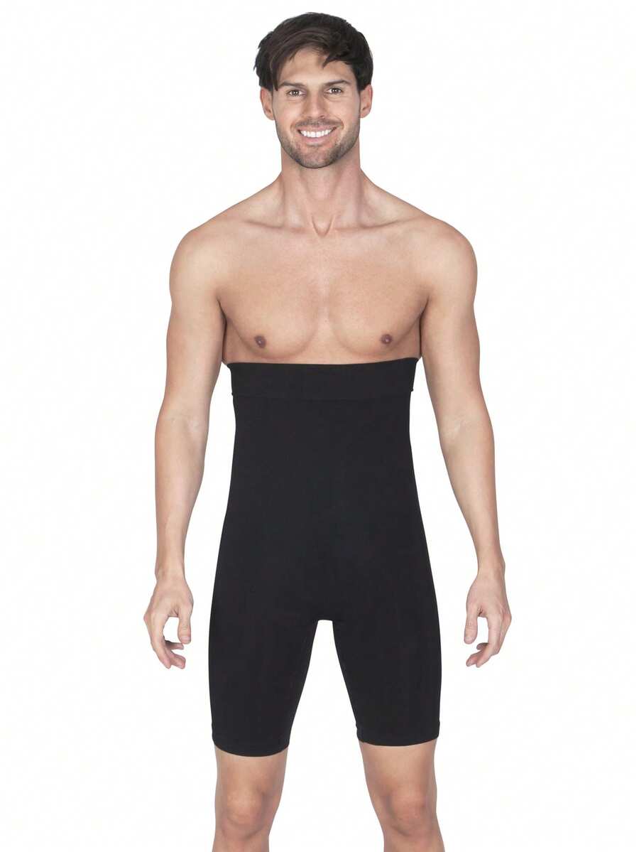 Biker push up faja alta para caballero control abdomen y soporte lumbar discreta y transpirable XCELLENCE - Negro - Ver 1