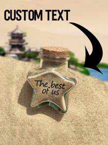 1 pièce de bocal de sable personnalisé en forme de cœur, cadeau de mariage souvenirs, cadeaux de lune de miel pour le couple, souvenir de vacances à la plage avec bouteille personnalisée avec un bouchon en liège, cadeau pour enterrement de vie de jeune fille, cadeau de mariage, cadeau de fiançailles, cadeau de lune de miel