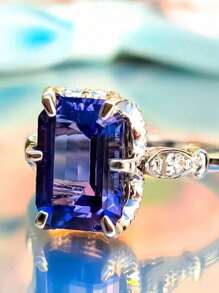 Luxury Elegant Engagement Ring,Unique Rings Jewelry For Women Bridal Ring Anniversary Gift For Her(No Box )