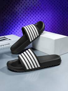 Scarpe da uomo a righe, pantofole eleganti, pantofole antiscivolo e resistenti all'usura, scarpe da donna alla moda e classiche a cinque barre, scarpe da spiaggia con una striscia per coppie, scarpe da immersione in acqua