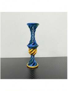 1 3D Printed Spiral Fidget Toy, Bouncing Ball, Stress Relieving Desktop Decoration, Office Gift, Halloween Christmas Party Small Gift, Party Small Gift - Multicolor - View 3