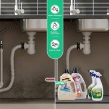 Waterproof Sink Underlay Mat - Flexible Silicone Cabinet Liner For Kitchen & Bathroom | Anti-Slip & Leak Protection Pad