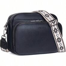 Crossbody Purses For Women ,Vegan Leather Medium Crossbody Bag,Women's Crossbody Travel Purse Built In Wallet - Z01-black - View 1