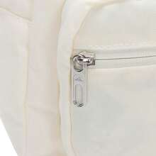 Adidas Mochila mini para mujer W, bolsa deportiva, mochila escolar para estudiantes, mochila de viaje informal - Blanco - Ver 5