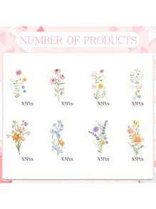40pcsWildflower Birthday Party Decorations, Floral Cupcake Toppers Decoration, Baby In Bloom Baby Shower Cupcake Picks Decor Party Supplies For Gilrs Women