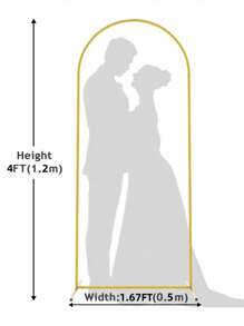 1 Set Metal Rectangle Arch Kit, Suitable For Birthday, Wedding, Bridal Shower, Graduation, Anniversary, Christening, Summer, Theme Party, Backdrop, Home Decor, Valentine's Day, Halloween, Christmas, Thanksgiving