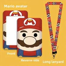 SuperMario Porte-carte, un porte-carte d'étudiant mignon de campus de dessin animé avec des éléments du jeu. Ce porte-carte de style anime est conçu pour protéger les cartes de bus, de métro et d'accès. Il comprend un cordon tour de cou de héros de jeu vidéo classique et convient aux adolescents de 15 ans et plus, en en faisant un cadeau parfait pour la Saint-Valentin et Noël. Accessoires de voiture, breloques de sac, sac à dos pour l'école, gothique Y2k