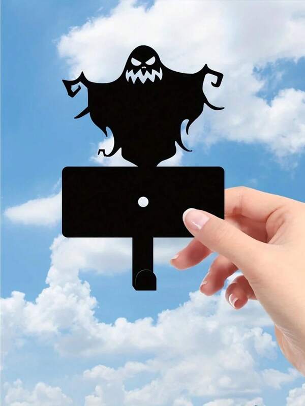 Hello Young 1 pièce Crochet mural en métal noir stylé - Ornement de suspension résistant à la rouille pour le salon, la chambre à coucher, les fêtes | Décoration de maison bohème chic, support de rangement gothique, art mural esthétique