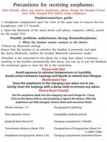 Wireless Earbuds, Bluetooth Headset,Wireless Earphones, Essential For Listening To Music And Games, Comfortable To Wear, Charging Cable, Equipped With Charging Function, Christmas Gift,Sports Running Headphones, Suitable Compatible With Apple, Phones,Boyfriend, Girlfriend, Enjoy Music Anywhere, Anytime With Unparalleled Freedom