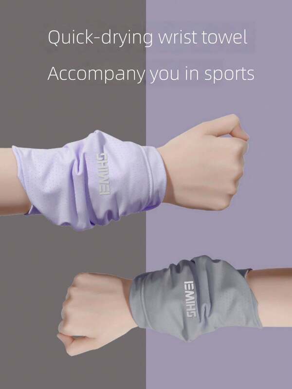 1 Stück dünnes Sommersport Schweißband für Frauen, feuchtigkeitsableitendes, kühlendes und schnell trocknendes Armband für Laufen, Radfahren, Fitness