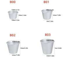 1/3/5 PCS Aluminum Baking Cups, Small Round Baking Molds, Nonstick Mini Pudding Molds - Round Baking Cups For Desserts, Tarts, And Eggs For Ovens, Used For Making Round Pudding Cake Cups, Round Pudding Cake Cups, Jelly Molds