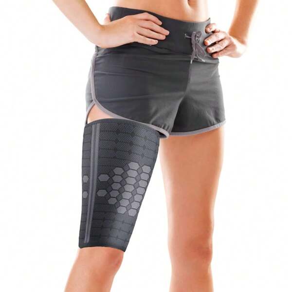 1Pair Compression Sleeve For Thigh And Hamstring - Ideal For Running, Includes A Brace And Wrap. Gym Accessories