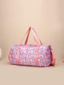 1pc New Cute Girl Niche High-End Cartoon Unicorn Travel Bag, Multiple Styles To Choose From, And Fashionable New Bags, Fresh And Dopamine Color Matching, Youthful Girl Style, Can Be Carried By Hand, Can Be Cross-Body, Shoulder Straps Are Adjustable, Casual And Fashionable, Very Suitable For Taking Out To Play, And Can Also Be Given As Gifts To Friends