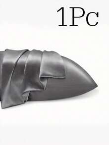 Available In Many Colors Solid Color Pillowcase, Imitation Silk Pillow Case For Hair And Skin, Luxurious And Silky Smooth, Ultra Soft And Breathable, Machine Washable, Soft Pillow Cover With Envelope Closure For Bedroom, Bedding Supplies Gift For Women Man, Luxury Bed Pillow Cover, Ultra Soft Hotel Pillow Protector, Good Gifts For Mum Dad Friend Andtravel Sleep, Wedding Gift, No Filler, Black, White, Gray, Khaki Home Decor Bedroom Decor Room Decor Aesthetic Room Decoration Stuff Living Room Decor Cushion Covers Cushion Pillow Cases - Multicolor - View 13