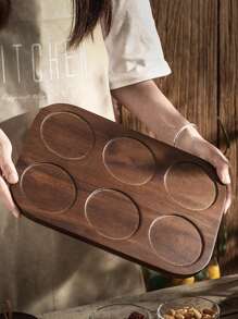 1 set, boîte de rangement multifonctionnelle en bambou, convient pour les collations, les fruits, les noix et les bonbons - idéal pour la cuisine, le café, le bureau et l'organisation de la maison