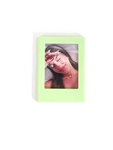 1/4/6/10/20pcs Multi-Color 3-Inch Magnetic Plastic Photo Frames, Magnetic Fridge Stickers For Instant Camera Photos And Mini Cards Display, Personalized Home Fridge Decor, Gift For Friends - Multicolor - View 29