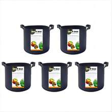 5pcs 1/2/5/7/10/15/20/30Gallon Plant Grow Bags Heavy Duty Thickened Nonwoven Fabric Pots With Handles