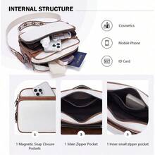 Crossbody Purses For Women ,Vegan Leather Medium Crossbody Bag,Women's Crossbody Travel Purse Built In Wallet - Z01-beige Brown - View 5