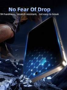 Bộ 4 miếng dán màn hình cường lực chống nhìn trộm toàn màn hình, cảm ứng nhạy, chống vỡ, chống bám vân tay, chống bọt khí, chống trầy xước, độ nét cao, tương thích với iPhone 16 Pro Max 6.7/17/17 Pro/17 Pro Max/17 Air 6.7 inch, miếng dán màn hình cường lực chống nhìn trộm - Chống nhìn trộm, chống trầy xước, dễ lắp đặt, chống sốc và tương thích với Face ID - màu đen - Xem 4