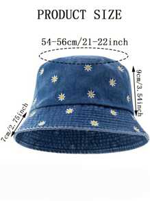 Pălăriile tip găleată cu broderie retro pentru femei, la modă, sunt potrivite pentru ieșirile zilnice ale femeilor, vacanțele de călătorie, sporturile în aer liber etc.